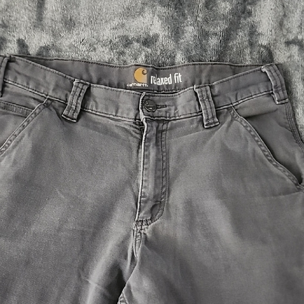Carhartt Men's Relaxed Fit Charcoal Jeans
